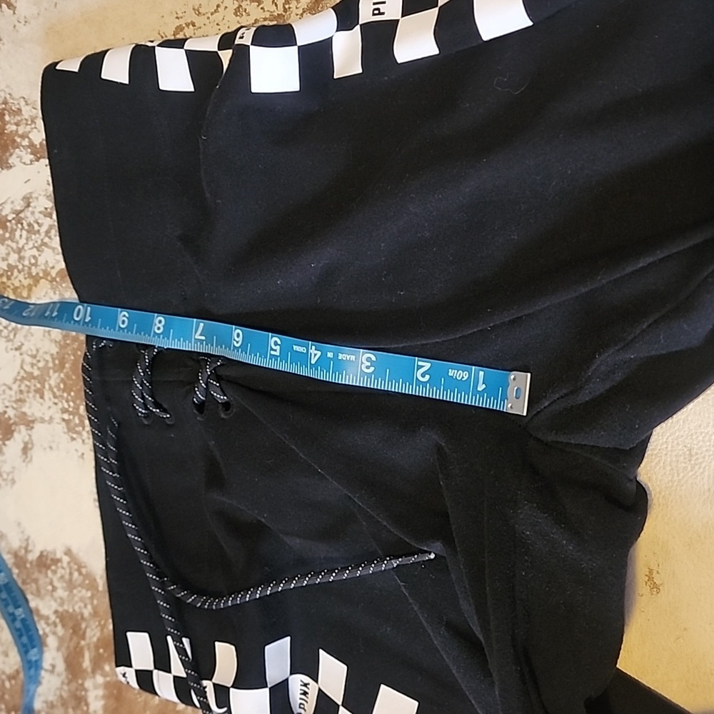 Hard To Find Pink VS White and Black Checkerd Leggings. Size: S - Picture 6 of 12
